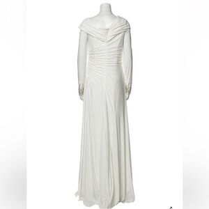 Elegant White Evening Gown Mac Duggal